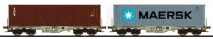 Containertragwagen, H0, Sgmmn - PULLMAN ESU 36607 Spur H0